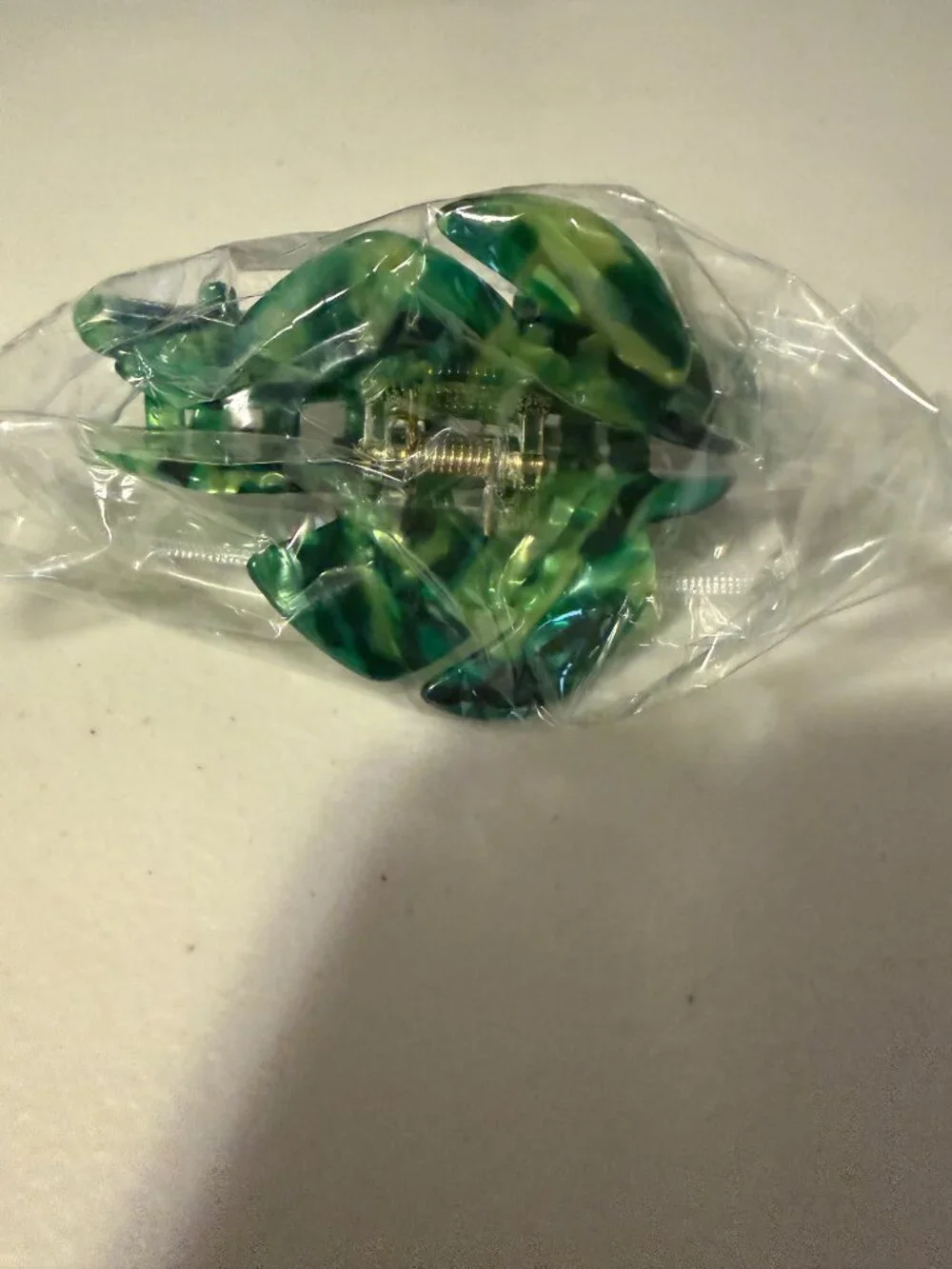 Green Monstera Leaf Claw Clip Hair Accessory